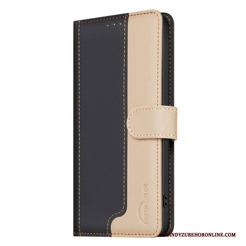 Lederhüllen Für Realme 14 5g Zweifarbig Binfen Color