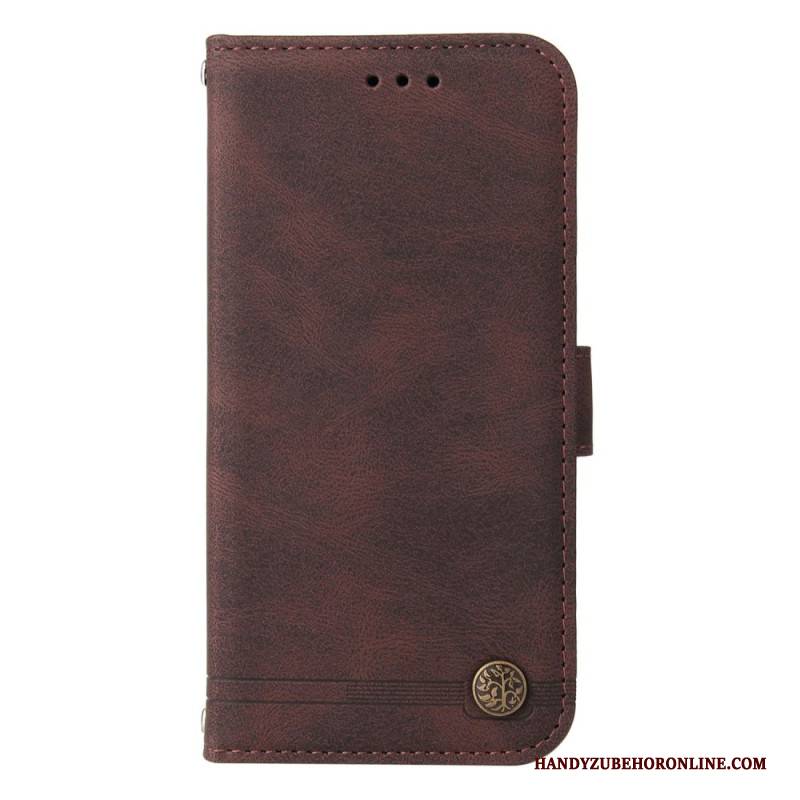 Lederhüllen Für Realme 14 Pro 5g Wildlederoptik Mit Nieten