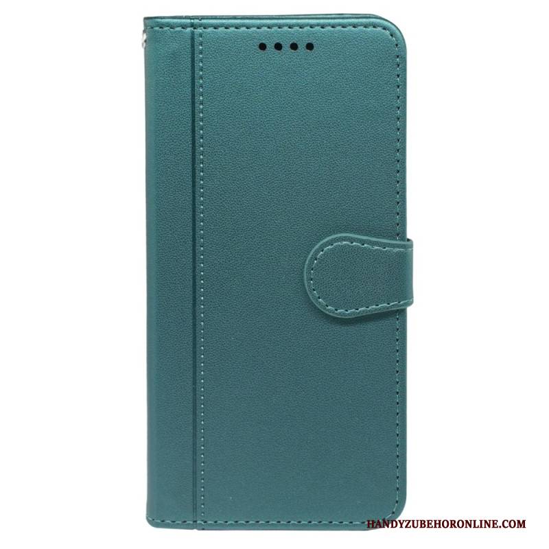 Lederhüllen Für Realme 14x 5g Paspelierung Und Riemen