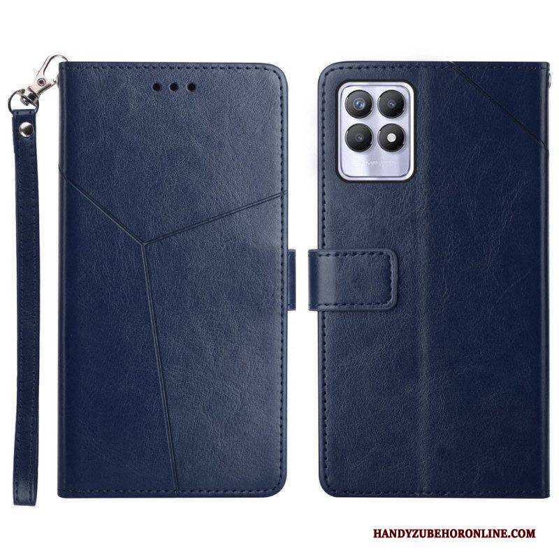 Lederhüllen Für Realme 8i Stil Leder Geo Y Design