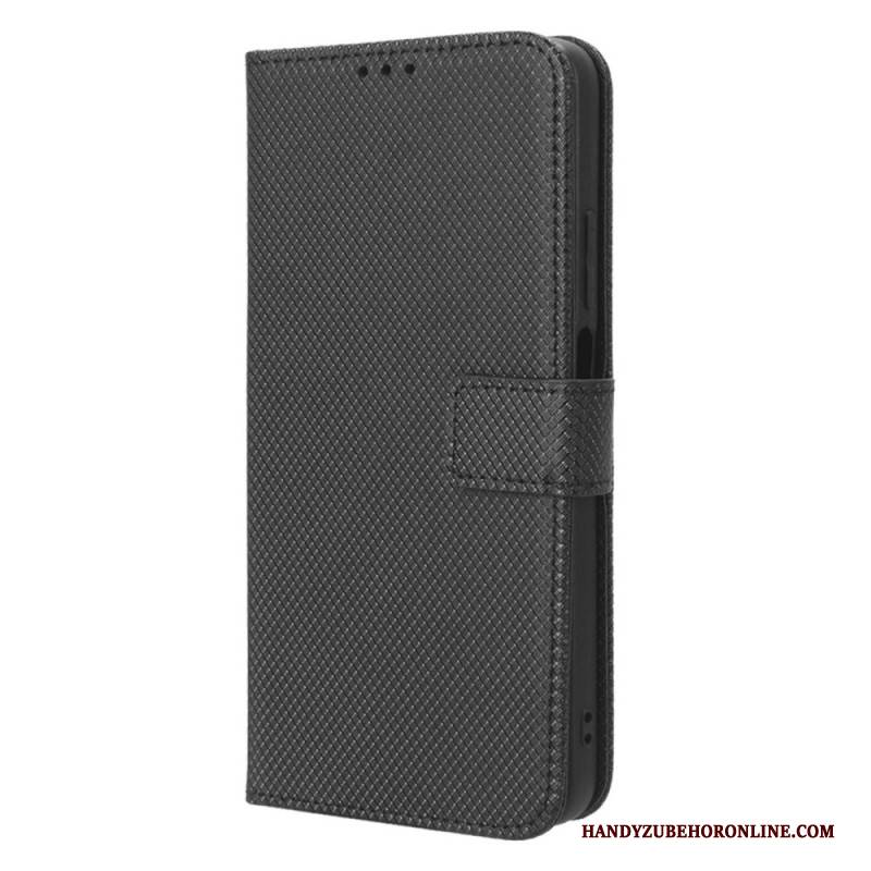 Lederhüllen Für Realme C55 Geldbörse Mit Riemen Und Struktur