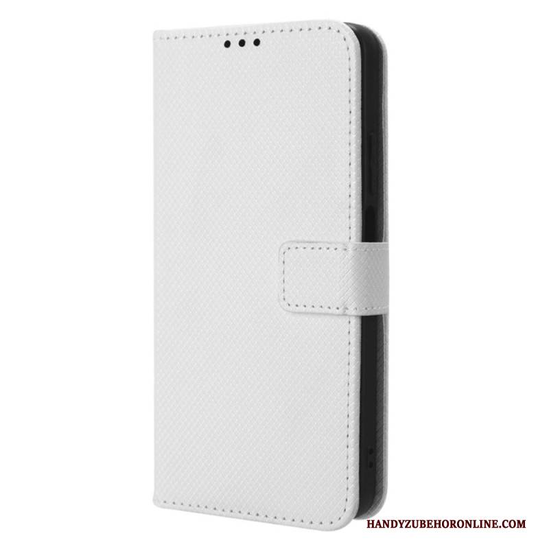 Lederhüllen Für Realme C55 Geldbörse Mit Riemen Und Struktur