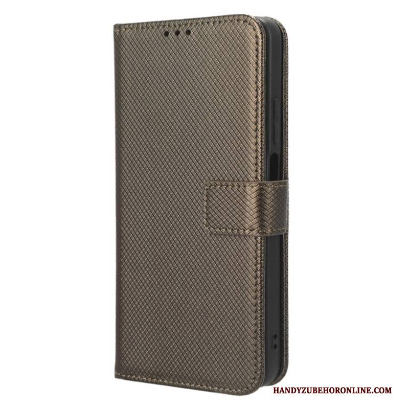 Lederhüllen Für Realme C55 Geldbörse Mit Riemen Und Struktur