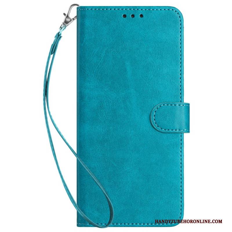 Lederhüllen Für Realme C61 Mattes Finish Mit Trageriemen