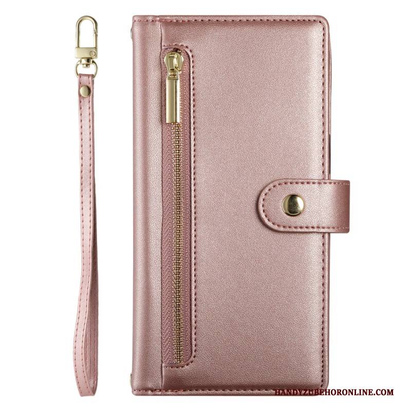 Lederhüllen Für Realme C75 Komplettes Portemonnaie Mit Tragegurt Und Schulterriemen