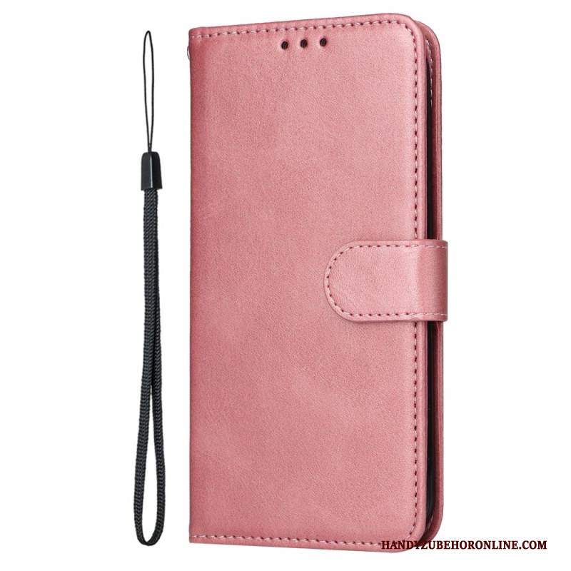 Lederhüllen Für Realme C75 Schlicht Mit Riemen