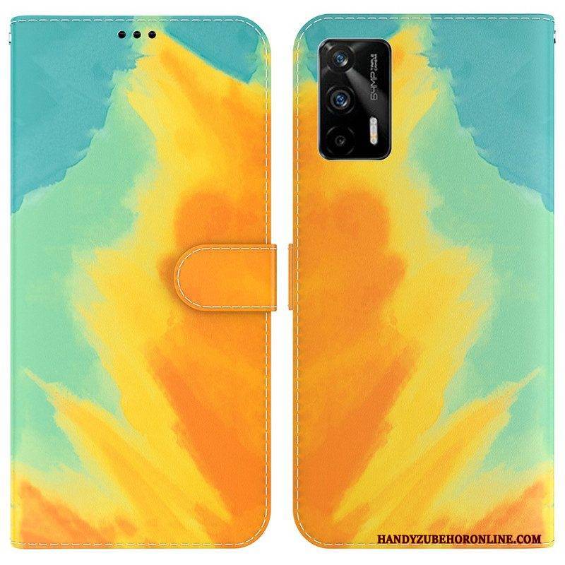 Lederhüllen Für Realme GT 5G Aquarell
