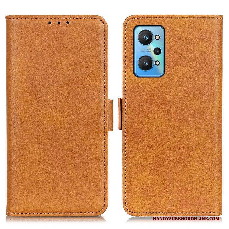 Lederhüllen Für Realme GT Neo 3T / Neo 2 Flip Case Doppelte Klappe