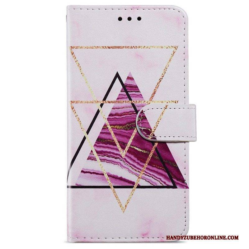 Lederhüllen Für Samsung Galaxy A13 Intensiver Marmor