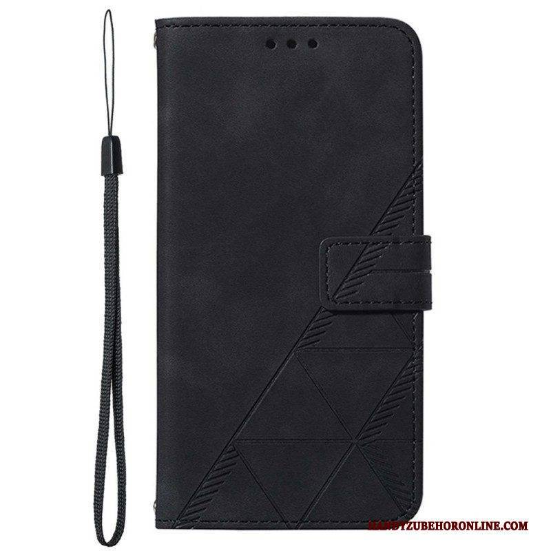 Lederhüllen Für Samsung Galaxy A13 Muster Mit Riemen