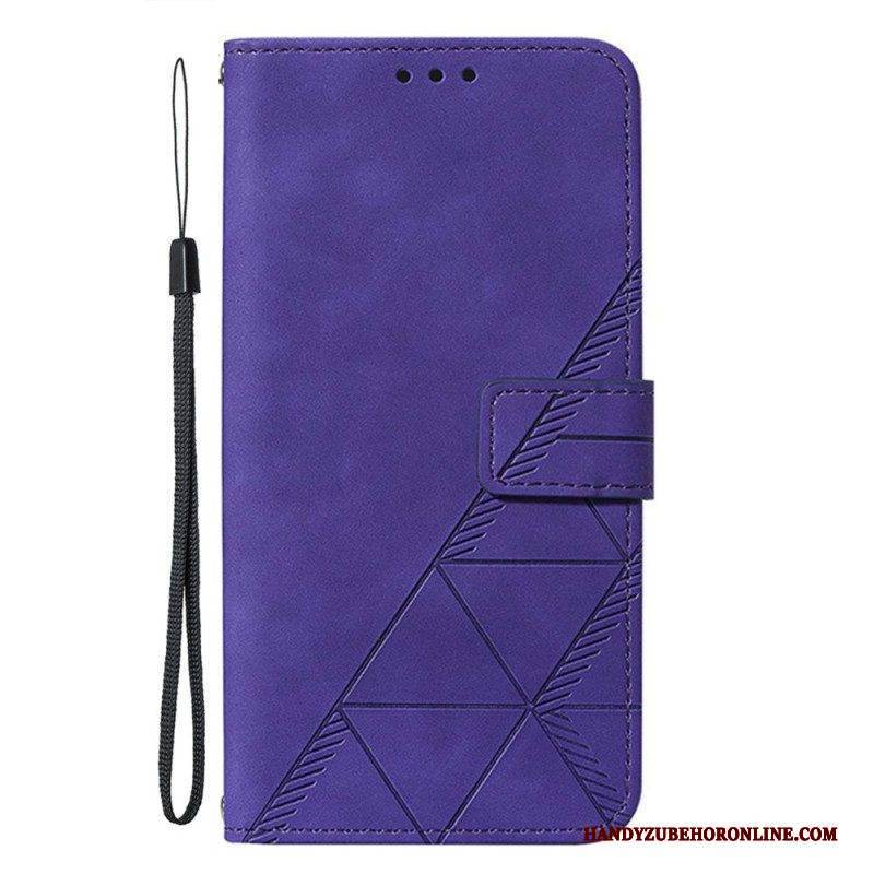 Lederhüllen Für Samsung Galaxy A13 Muster Mit Riemen