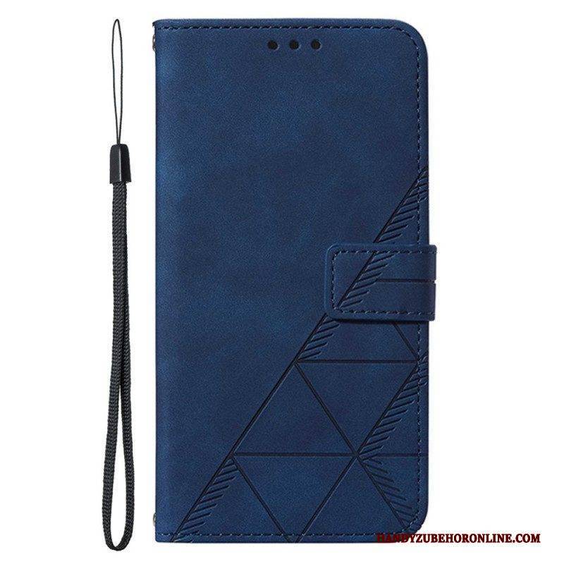 Lederhüllen Für Samsung Galaxy A13 Muster Mit Riemen