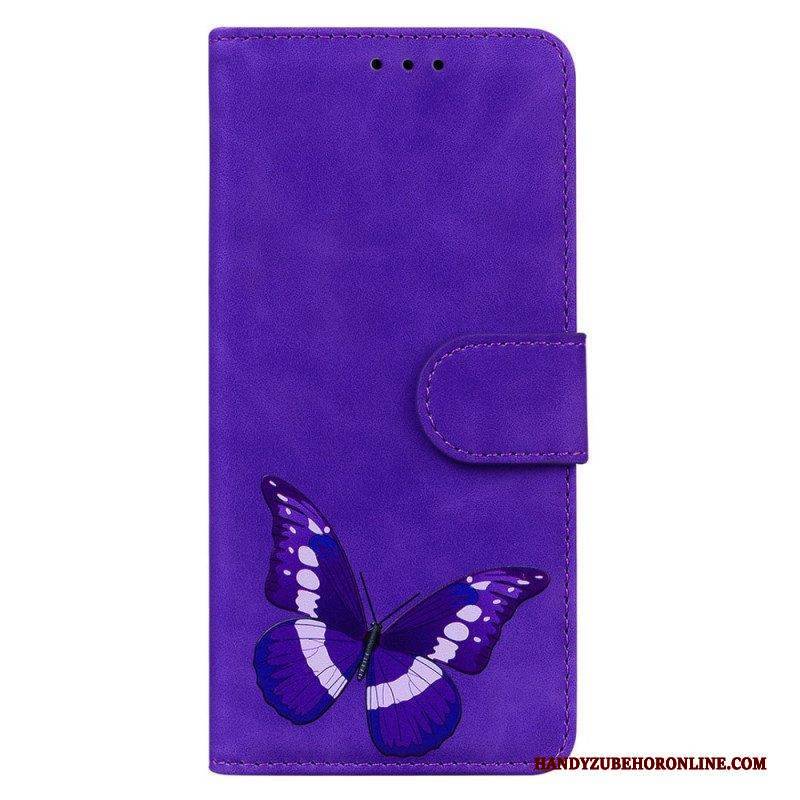 Lederhüllen Für Samsung Galaxy A54 5G Schmetterling