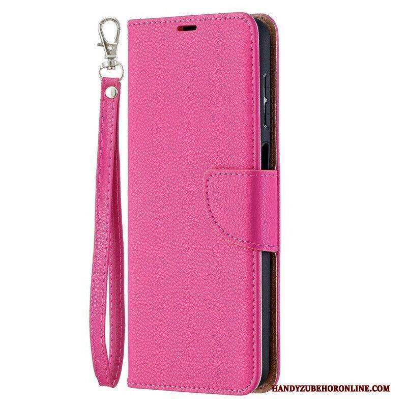 Lederhüllen Für Samsung Galaxy M12 / A12 Flip Case Lychee Rabat Oblique