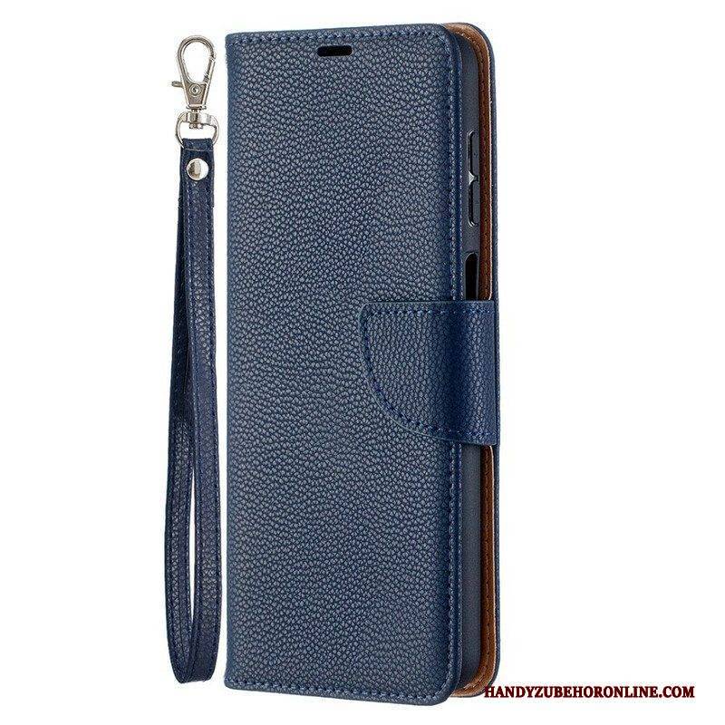 Lederhüllen Für Samsung Galaxy M12 / A12 Flip Case Lychee Rabat Oblique