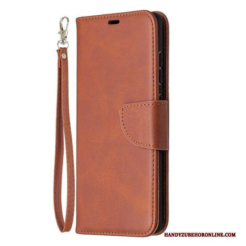 Lederhüllen Für Samsung Galaxy S20 FE Flip Case Glatte Klappe Schräg