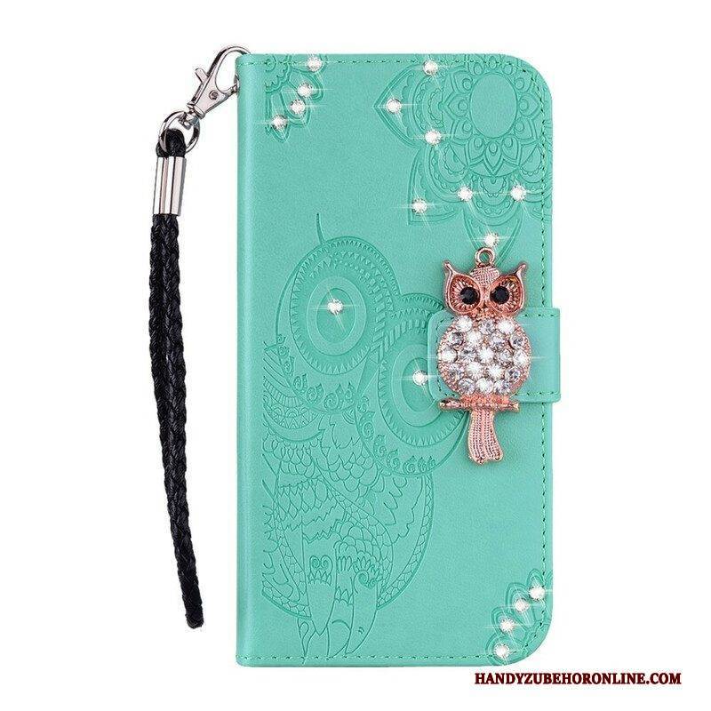 Lederhüllen Für Samsung Galaxy S21 5G Eulen-mandala Und Charme