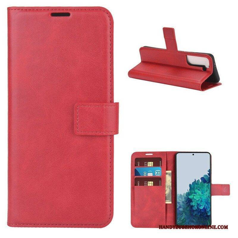 Lederhüllen Für Samsung Galaxy S21 5G Kunstleder Slim