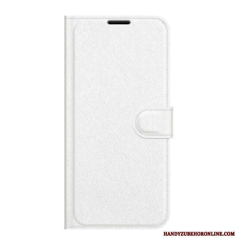 Lederhüllen Für Samsung Galaxy S21 FE Klassisches Lychee-kunstleder