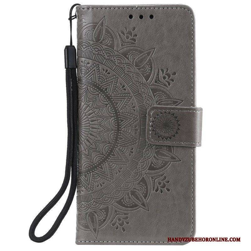 Lederhüllen Für Samsung Galaxy S21 FE Sonnenmandala