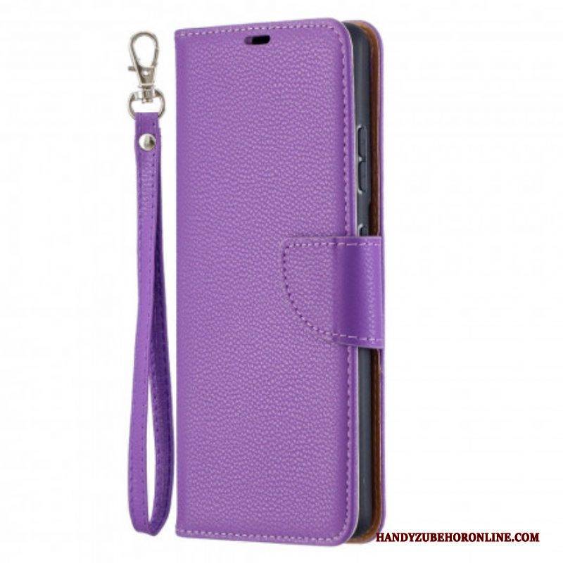 Lederhüllen Für Samsung Galaxy S21 Ultra 5G Flip Case Lychee Rabat Oblique