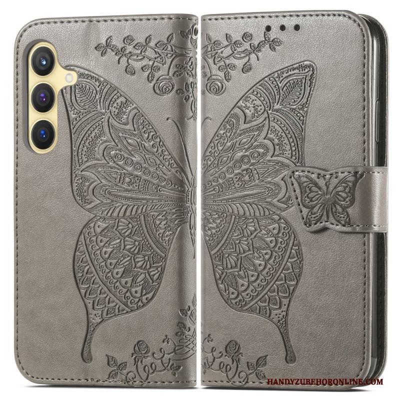 Lederhüllen Für Samsung Galaxy S25 5g Barockschmetterling