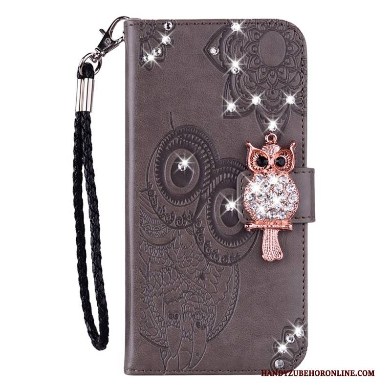 Lederhüllen Für Samsung Galaxy S25 5g Edge Eule Und Anhänger