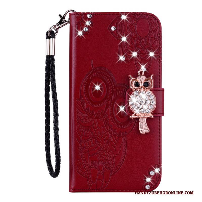 Lederhüllen Für Samsung Galaxy S25 5g Edge Eule Und Anhänger