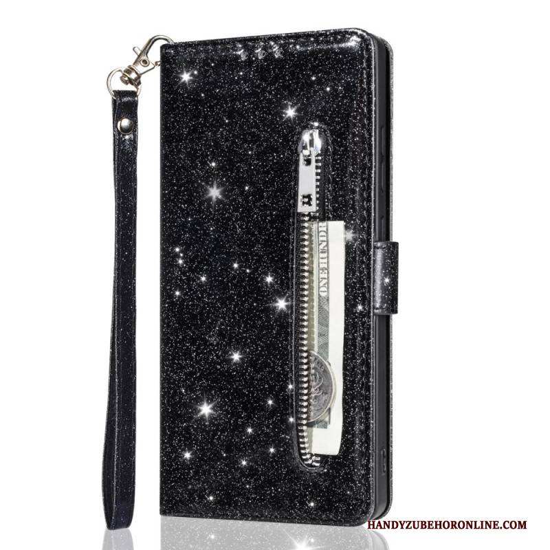 Lederhüllen Für Samsung Galaxy S25 5g Edge Pailletten-geldbörse