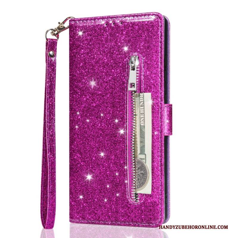 Lederhüllen Für Samsung Galaxy S25 5g Edge Pailletten-geldbörse