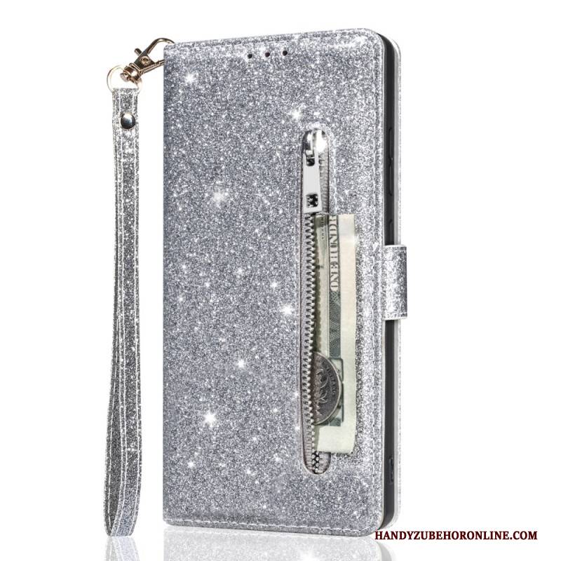 Lederhüllen Für Samsung Galaxy S25 5g Edge Pailletten-geldbörse