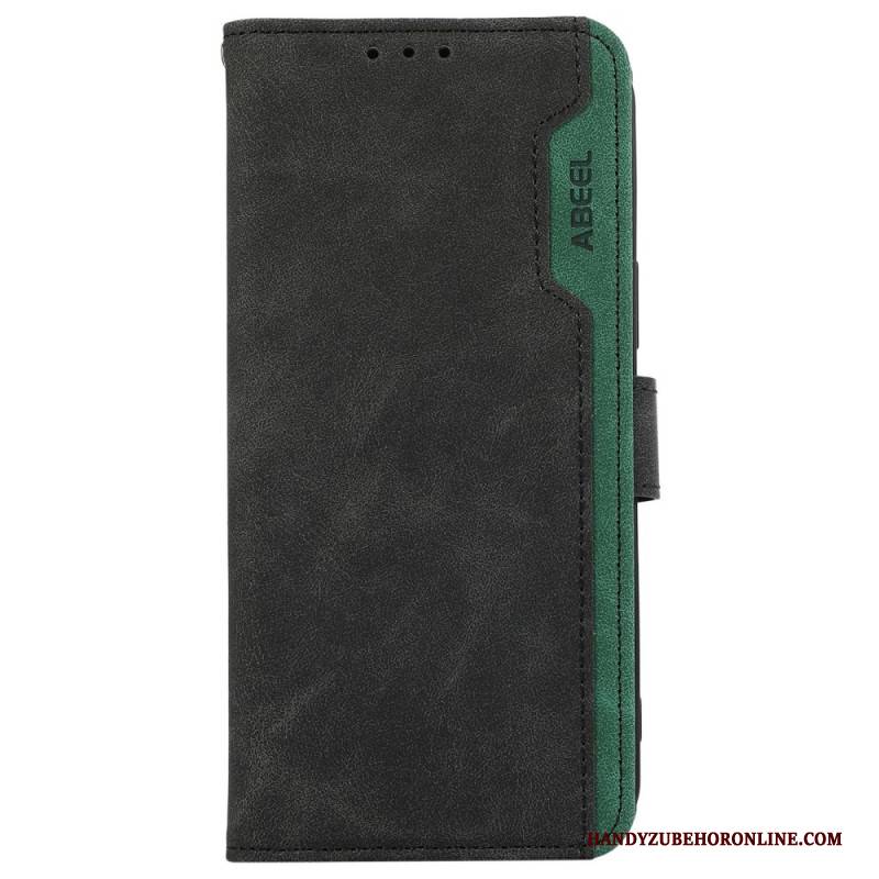 Lederhüllen Für Samsung Galaxy S25 5g Edge Zweifarbiges Leder