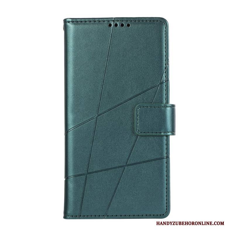 Lederhüllen Für Samsung Galaxy S25 5g Linien Und 3 Kartenhalter