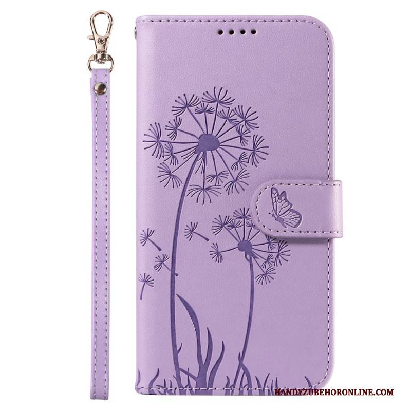 Lederhüllen Für Samsung Galaxy S25 5g Löwenzahn-riemen