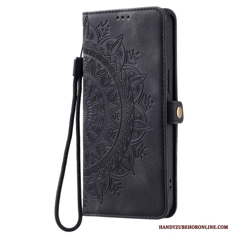 Lederhüllen Für Samsung Galaxy S25 5g Mandala-wildlederoptik