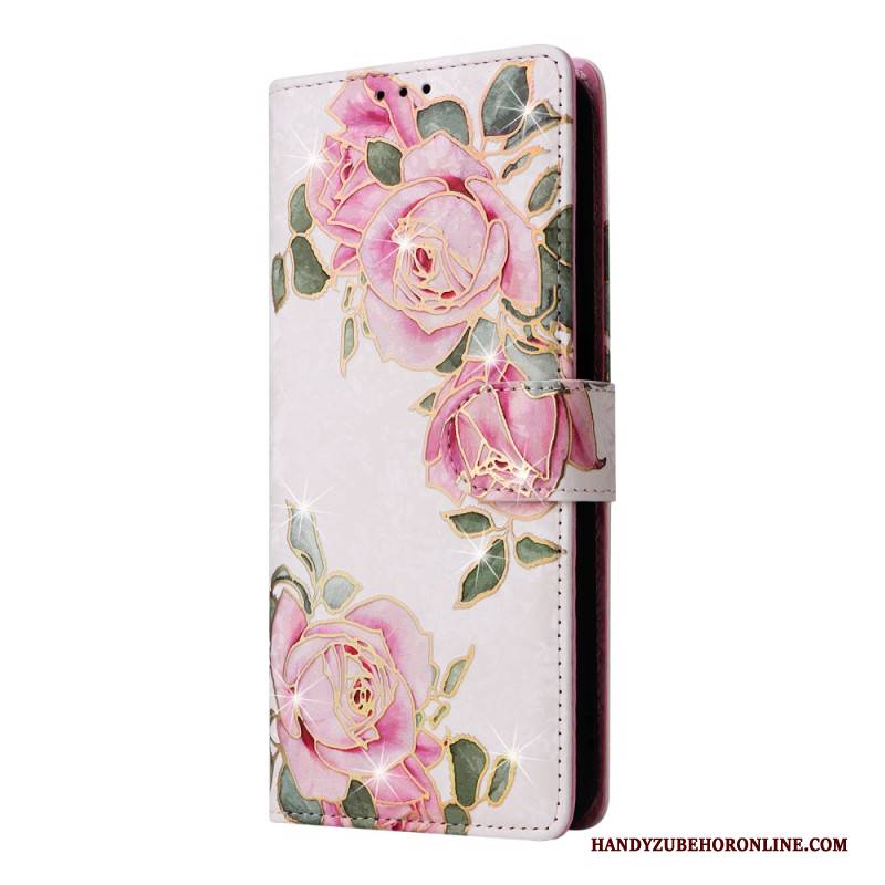 Lederhüllen Für Samsung Galaxy S25 Fe Blumenmuster