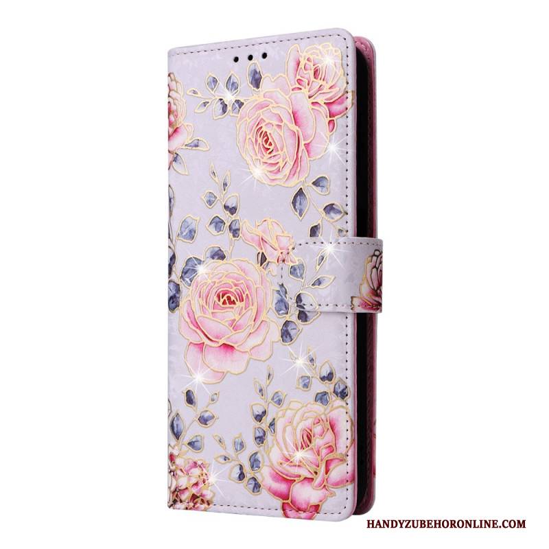 Lederhüllen Für Samsung Galaxy S25 Fe Blumenmuster