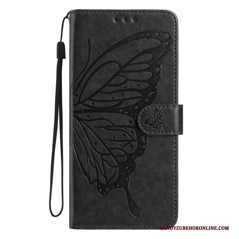 Lederhüllen Für Samsung Galaxy S25 Fe Schmetterlingsmotiv