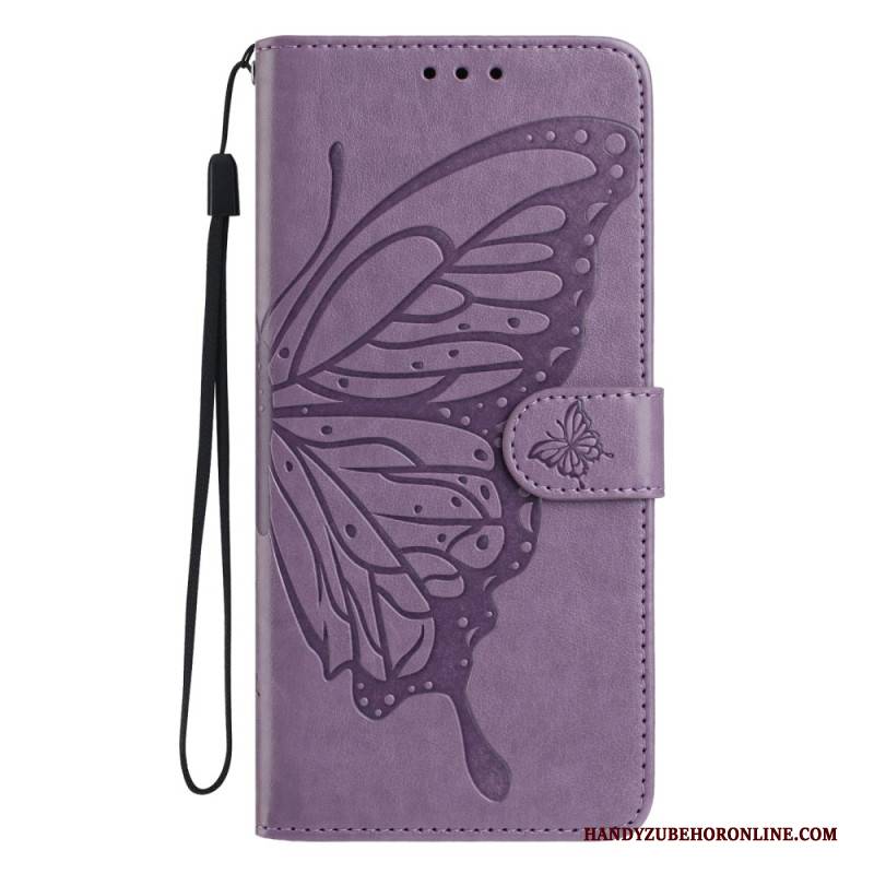 Lederhüllen Für Samsung Galaxy S25 Fe Schmetterlingsmotiv