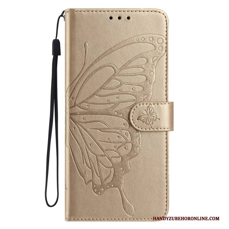 Lederhüllen Für Samsung Galaxy S25 Fe Schmetterlingsmotiv