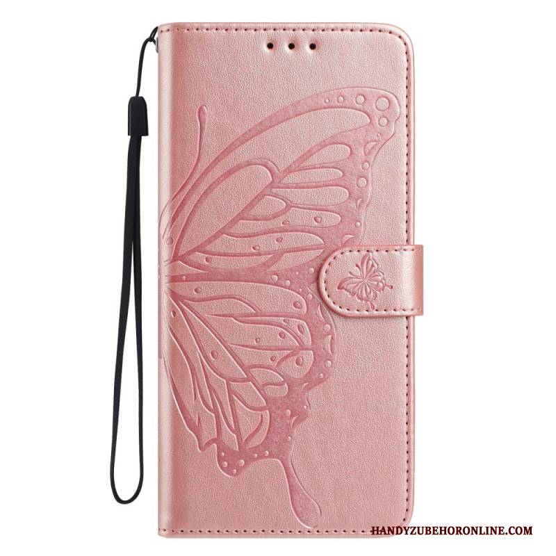 Lederhüllen Für Samsung Galaxy S25 Fe Schmetterlingsmotiv