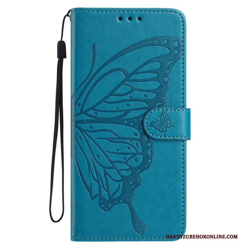 Lederhüllen Für Samsung Galaxy S25 Fe Schmetterlingsmotiv