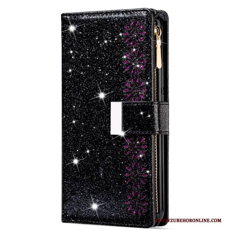 Lederhüllen Für Samsung Galaxy S25 Plus 5g Pailletten-portemonnaie