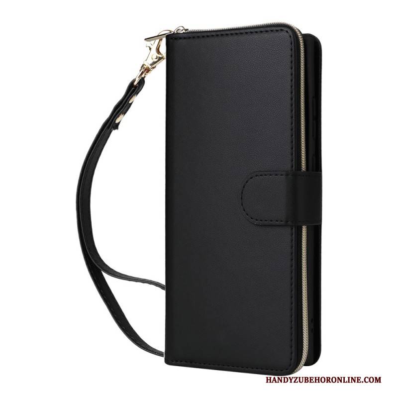 Lederhüllen Für Samsung Galaxy S25 Ultra 5g Geldbörse Mit 9 Kartenfächern Und Riemen