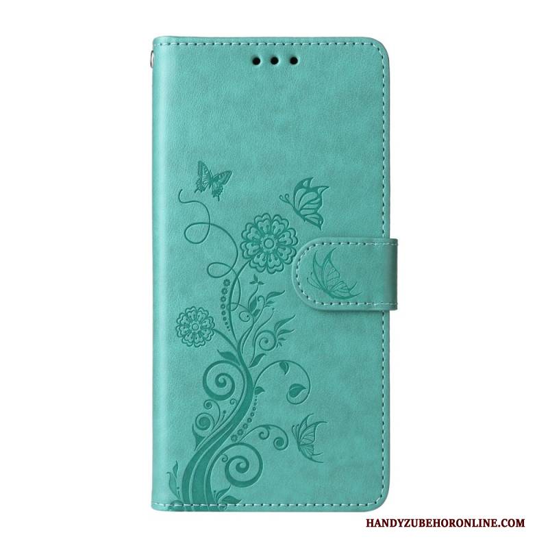 Lederhüllen Für Samsung Galaxy S26 Blumenschmetterlinge