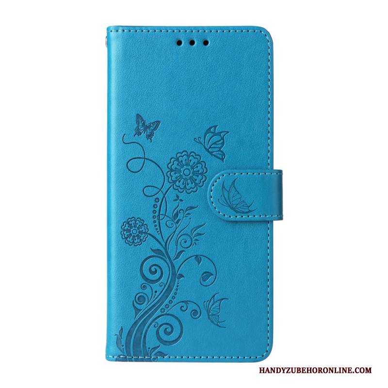 Lederhüllen Für Samsung Galaxy S26 Blumenschmetterlinge