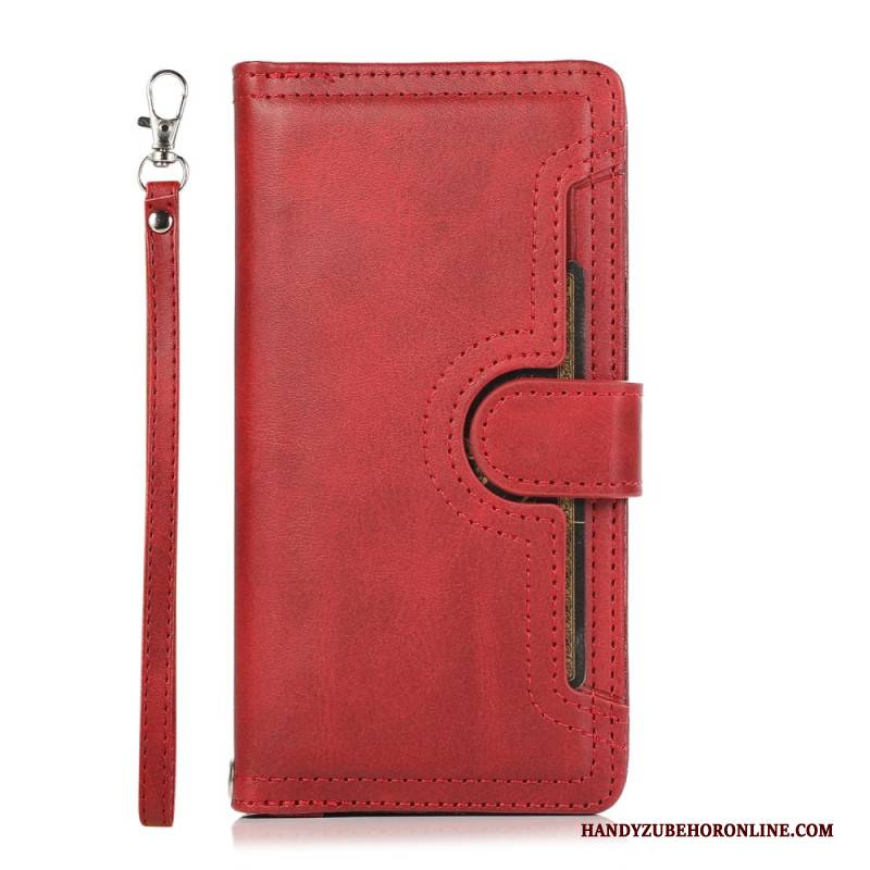 Lederhüllen Für Samsung Galaxy S26 Magnetische Geldbörse Mit Lanyard