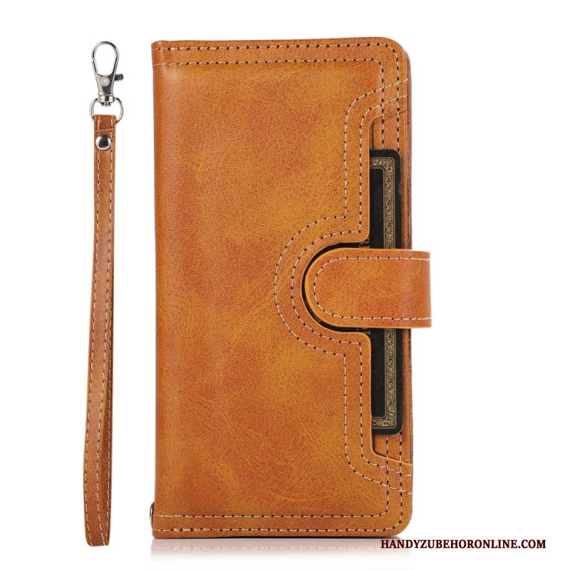 Lederhüllen Für Samsung Galaxy S26 Magnetische Geldbörse Mit Lanyard