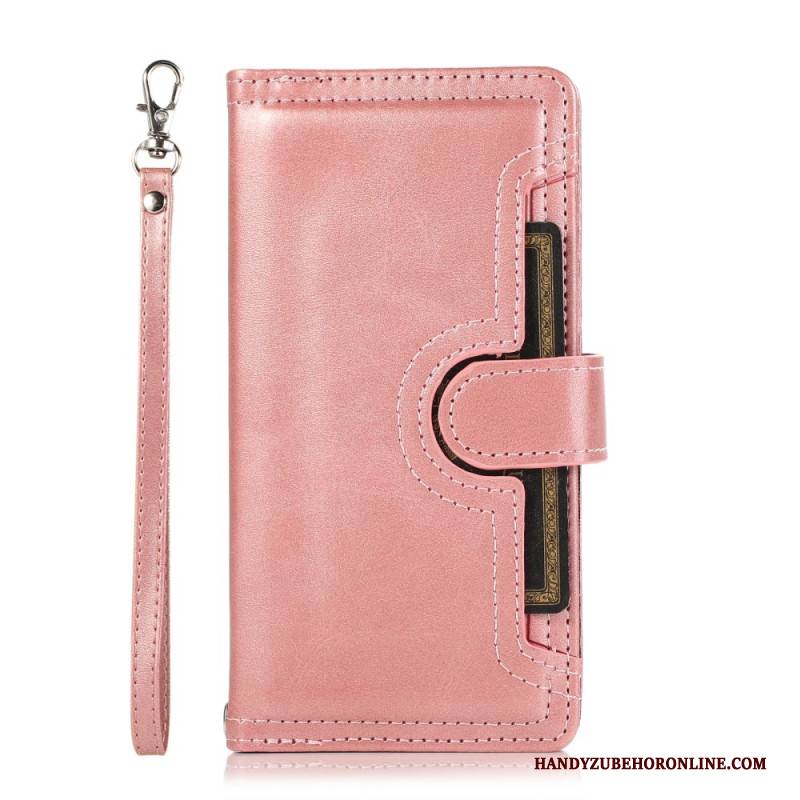 Lederhüllen Für Samsung Galaxy S26 Magnetische Geldbörse Mit Lanyard