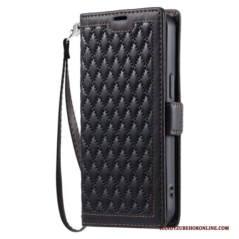 Lederhüllen Für Samsung Galaxy S26 Plus Gestepptes Vintage-design